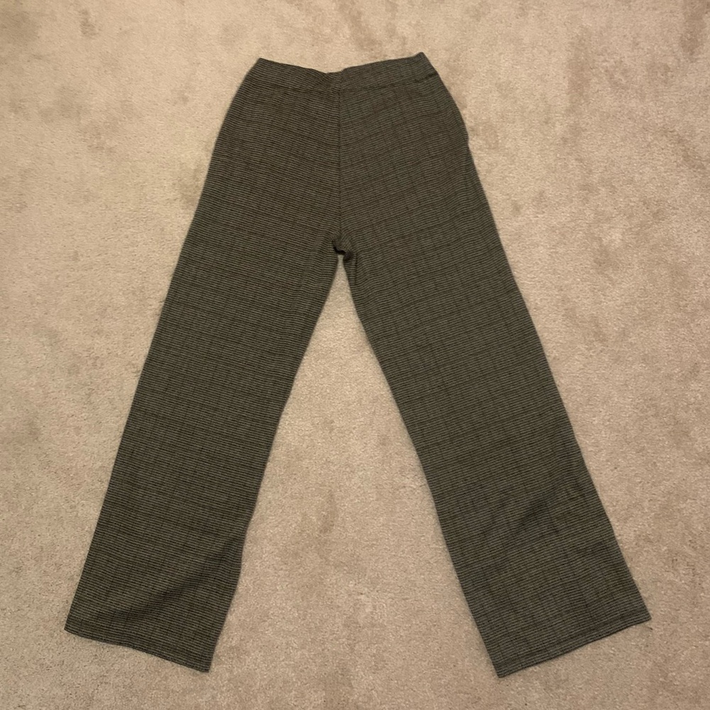 Brown comfortable wide leg work pants